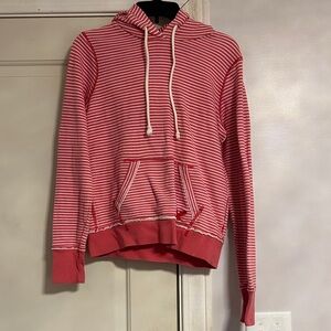 American Eagle Outfitters Red Striped Hoodie